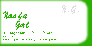 nasfa gal business card